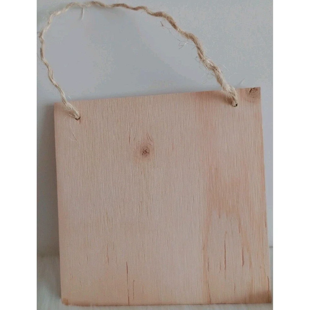 Handmade Cow & Sunflower Home Decor Wood Burnished 8 1/4 X 8 1/4Wall Hanging